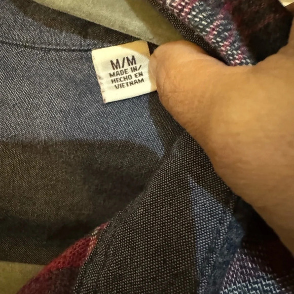 WEATHERPROOF Men's Men's Flannel Button Down Long Sleeve Shirt ~ Size M - Picture 2 of 5